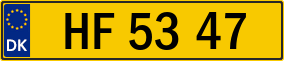 Trailer License Plate